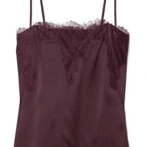 Cami NYC - The Sweetheart Silk Charmeuse Camisole in Aubergine